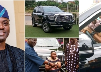 Oyo Governor Makinde surprises Yinka Ayefele with SUV gift after Fresh FM fire disaster (VIDEO)