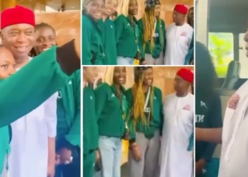 Senator Ned Nwoko sparks ‘Next Wife’ rumblings following the D’Tigress meet-up (VIDEO)