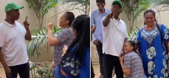 “I’m your husband, not your father” – Ned Nwoko reports Regina Daniels to her Mum Rita, others in new clip