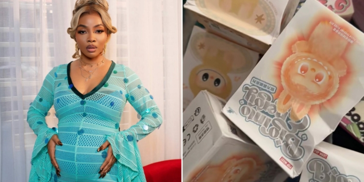 Toke Makinwa splurges millions on labubus for her daughter, fans kick