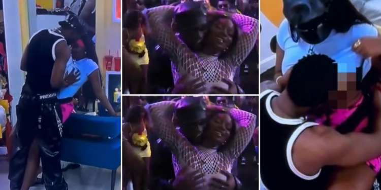 BBNaija: Kayikunmi grabs, smooches Isabella after heated dance floor session [VIDEO]