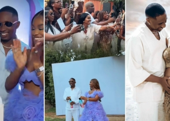 Priscilla Ojo and Juma Jux reveal baby’s gender at lavish party [VIDEO]
