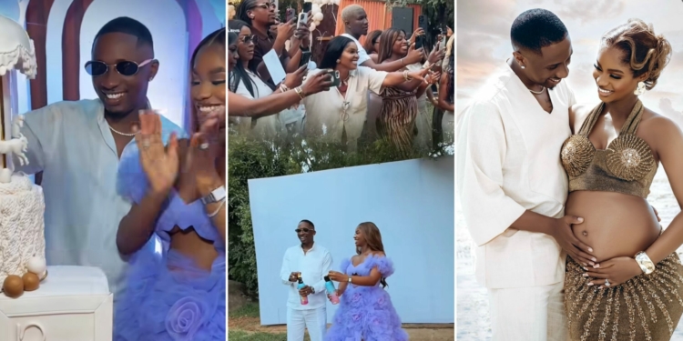 Priscilla Ojo and Juma Jux reveal baby’s gender at lavish party [VIDEO]