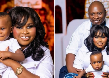 Tawa Ajisefini celebrates son Abdulqayyum on first birthday