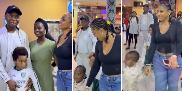 Regina Daniels and Ned Nwoko step out for rare family movie date following marriage crisis rumours