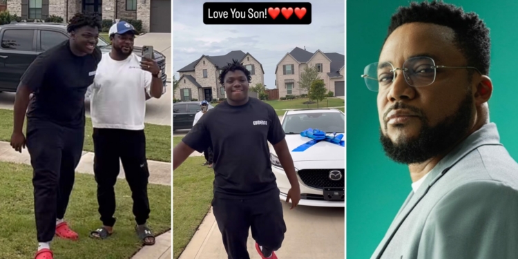 Gospel Singer Tim Godfrey gifts 17‑year‑old son a car, renews ‘best dad’ status