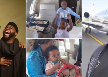 Davido’s daughter Hailey, brother Adewale, and family jet into Miami ahead singer’s wedding [VIDEO]