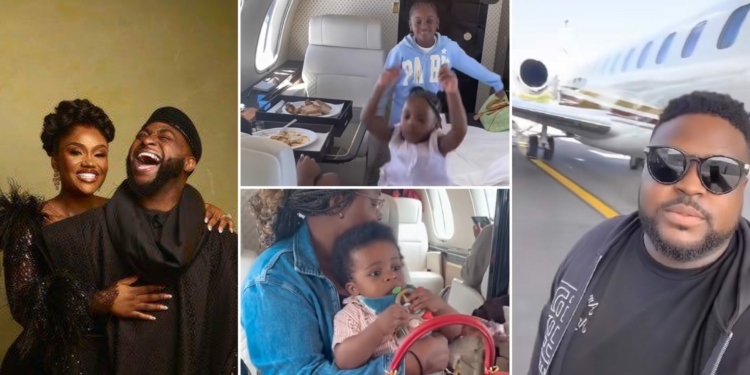 Davido’s daughter Hailey, brother Adewale, and family jet into Miami ahead singer’s wedding [VIDEO]