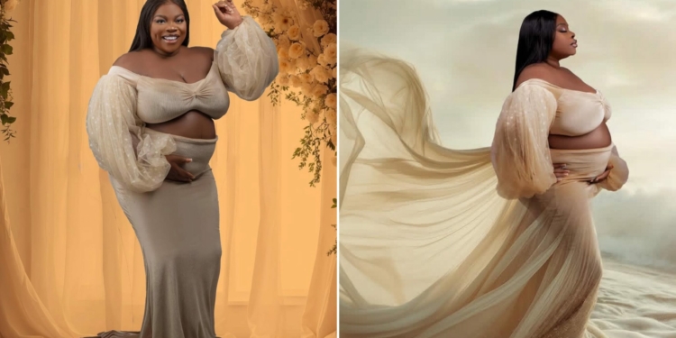 Georgina Ibeh announces birth of 1st child with ethereal maternity shoot