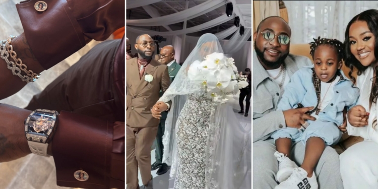 Davido flaunts customized cufflinks in honour of late son Ifeanyi at $3.7M Miami wedding