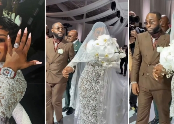 Davido gifts Chioma $300K diamond-encrusted Richard Mille watch at Miami wedding