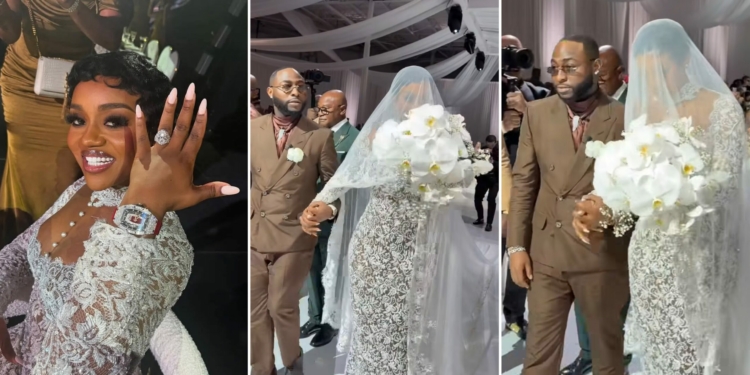 Davido gifts Chioma $300K diamond-encrusted Richard Mille watch at Miami wedding