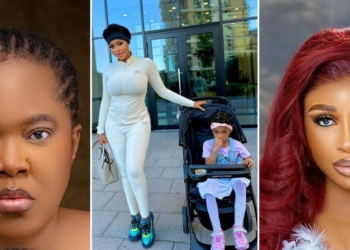 Yetunde Barnabas slams trolls over daughter’s stroller use, Toyin Abraham reacts
