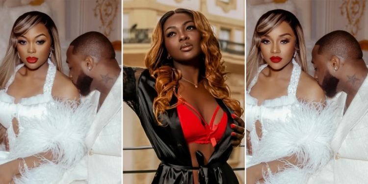 Ka3na defends herself after swapping faces with Chioma in viral pre-wedding photo with Davido