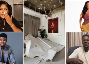 Nkechi Blessing, Bolaji Ogunmola and the POP ceiling scare shaking celebrity homes
