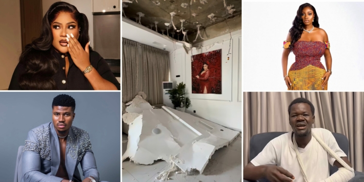 Nkechi Blessing, Bolaji Ogunmola and the POP ceiling scare shaking celebrity homes