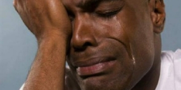 man crying