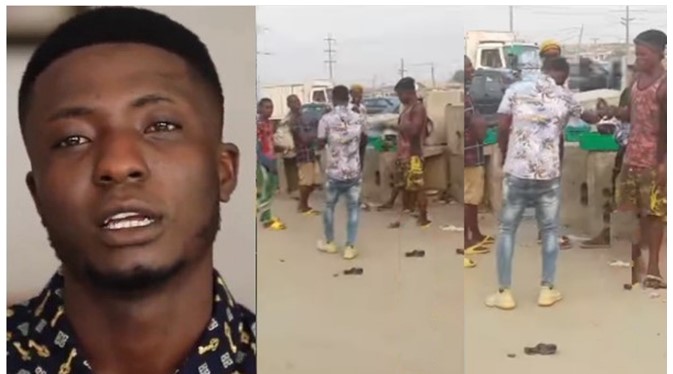 Viral hawker, Jeremiah Iziogo returns to former hawking spot to share money to ex-colleagues [Video]