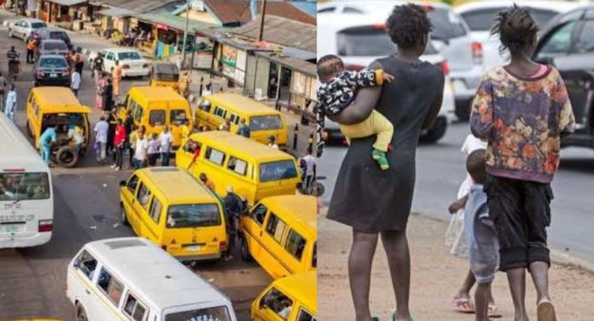 Lady beaten to stupor for assisting co-passenger carry her child who ended up dying
