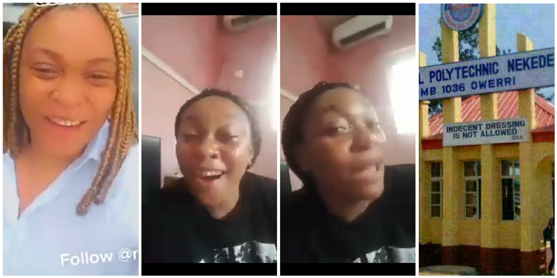 Lady who praised her 'private' for graduation dragged over comment after school placed N500K bounty on her