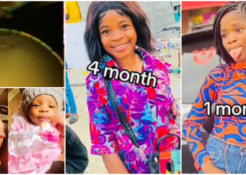 Young lady welcomes baby girl without visible pregnancy bump