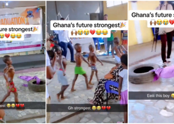 Little boys stun social media with their physical strength