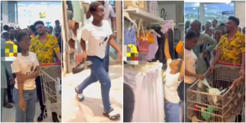 Video of young girl given 1 minute shopping spree goes vial