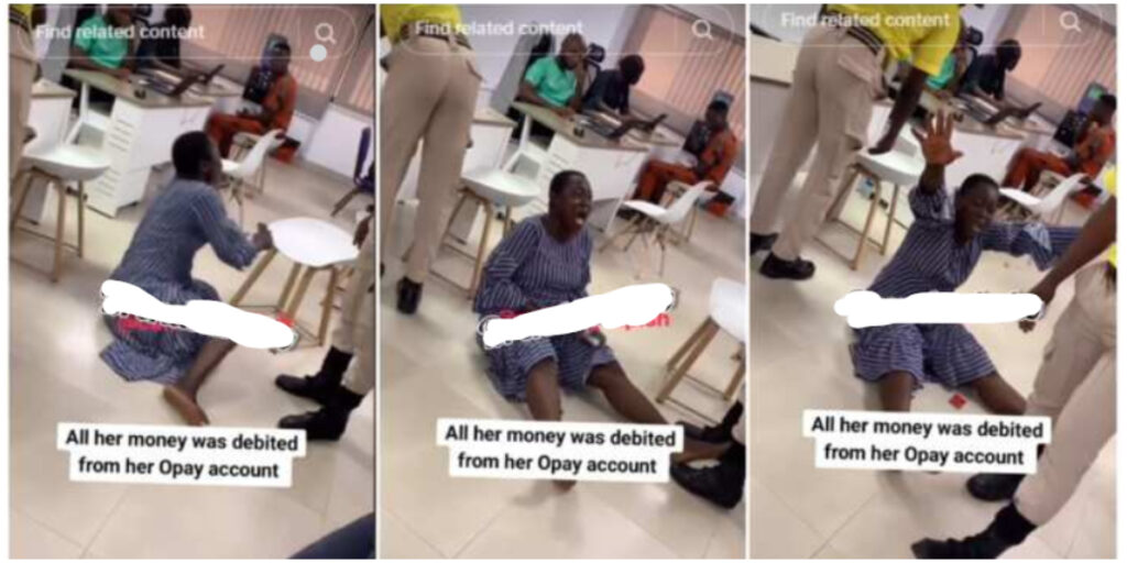 Nigerian woman break down in tears as all her money vanishes from her OPay account