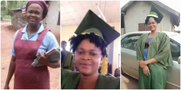 Nigerian woman completes her secondary education, heads to University