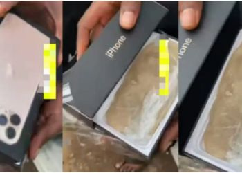 Man heartbroken after purchasing iPhone 15, only to discover fufu inside the carton