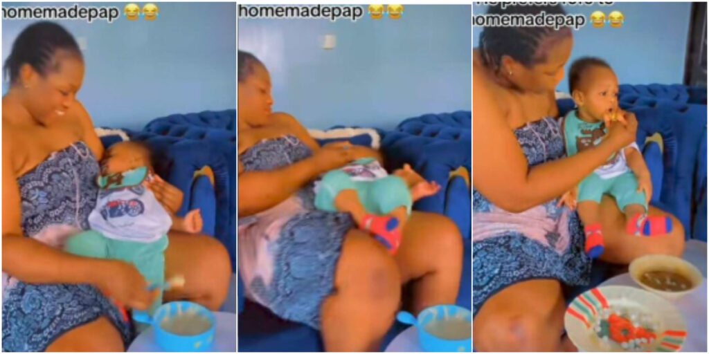 Little baby causes buzz with his unconventional food preferences