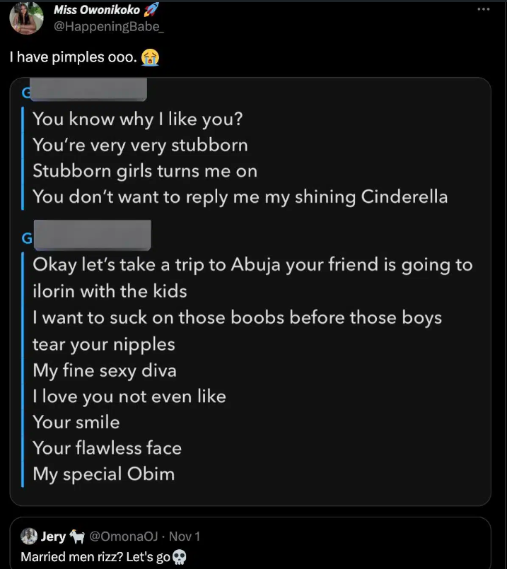  Lady sparks controversy as she shares chat with her friend's husband