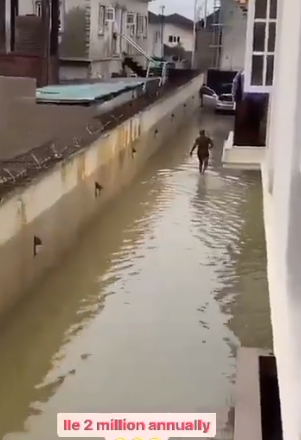 Flooded apartment rented for N2 million surfaces online