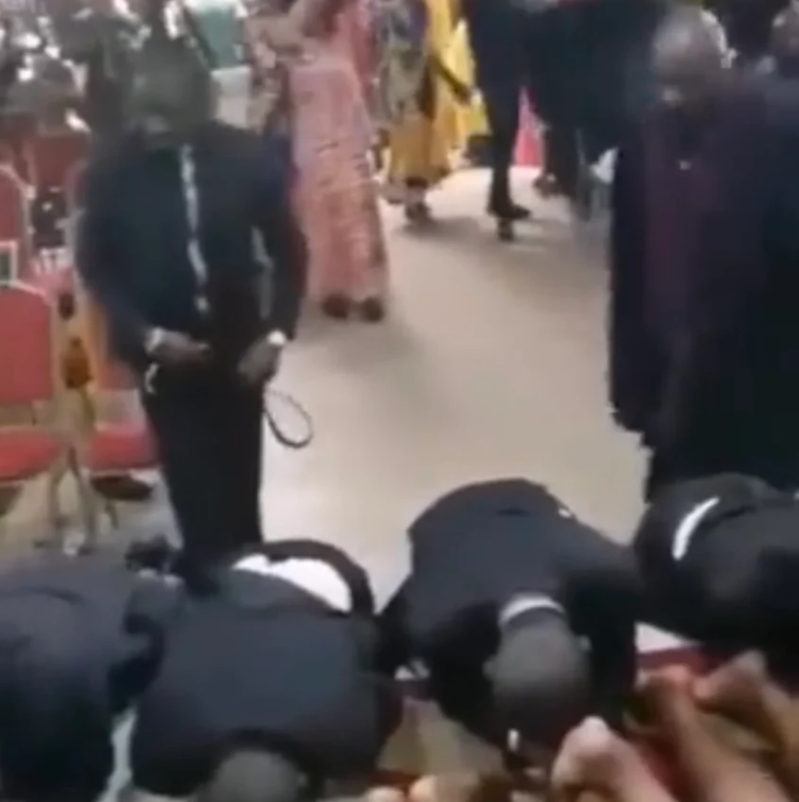 Priests spotted flogging church members on altar