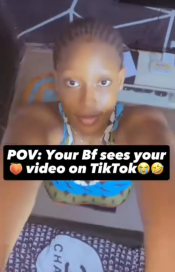 Boyfriend reacts harshly to girlfriend's viral ceiling challenge video 
