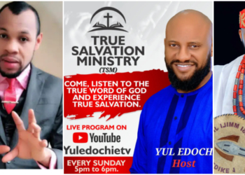 Nigerian pastor endorses Yul Edochie's new Ministry, issues warning to critics