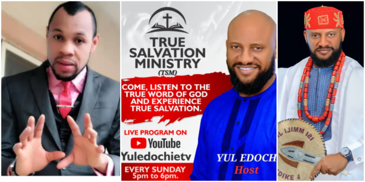 Nigerian pastor endorses Yul Edochie's new Ministry, issues warning to critics