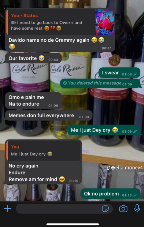  A passionate fan showcases her enduring love for the Nigerian singer Davido