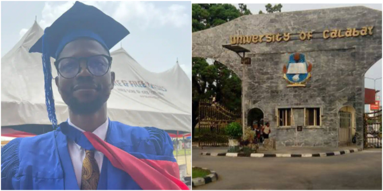 UNICAL honours Roland Osaji Takon with N1M for his outstanding academic achievement