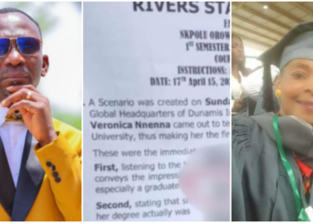 River State University Law Exam raises eyebrows with Pastor Paul Enenche vs. church member, Veronica Anyim scenario