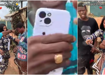 Woman Using iPhone 12 Steals iPhone 13 in Ikorodu