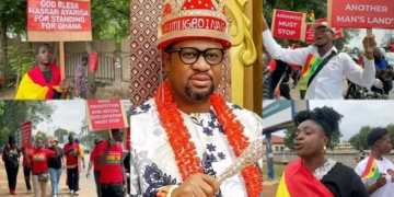 Igbo King controversy: Ghanaians protest