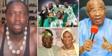 Super Falcons: Verydarkman, Governor Uzodinma, Bola and Remi Tinubu