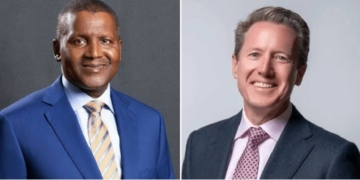 Aliko Dangote and David Bird
