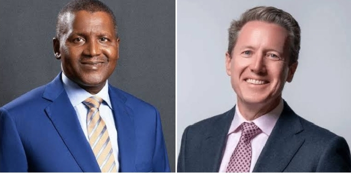 Aliko Dangote and David Bird