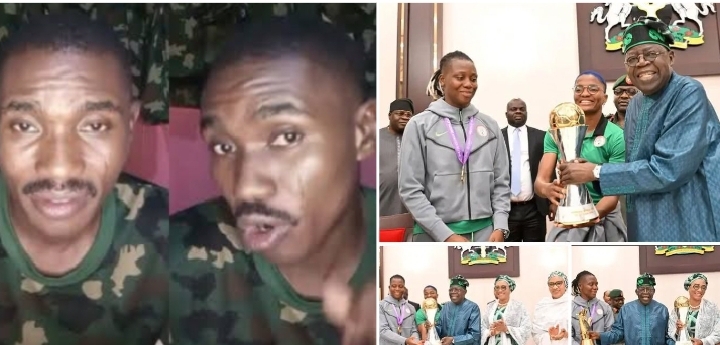 Nigerian soldier Tinubu Super Falcons