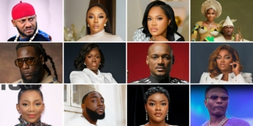 Yul Edochie| Toke Makinwa| Toyin Abraham| Priscy & Juma Jux| Burna Boy| Warri Pikin| 2Baba| Funke Akindele| Genevieve Nnaji| Davido| Kehinde Bankole| Wizkid