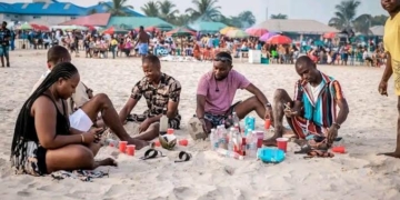 White sand: Ibeno Beach