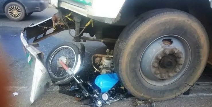 File Image: Truck, Motorcycle collided