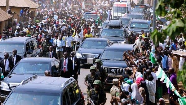 File Image: President Buhari's convoy
